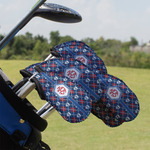 Knitted Argyle & Skulls Golf Club Iron Cover - Set of 9 (Personalized)