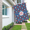 Knitted Argyle & Skulls House Flags - Single Sided - LIFESTYLE