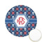 Knitted Argyle & Skulls Icing Circle - Small - Front