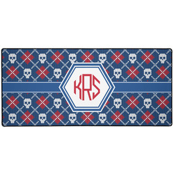 Knitted Argyle & Skulls 3XL Gaming Mouse Pad - 35" x 16" (Personalized)