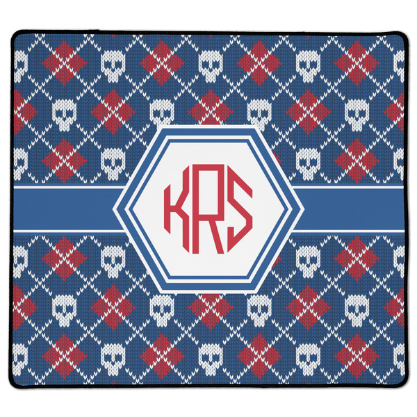 Custom Knitted Argyle & Skulls XL Gaming Mouse Pad - 18" x 16" (Personalized)