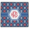 Knitted Argyle & Skulls XXL Gaming Mouse Pads - 24" x 14" - FRONT