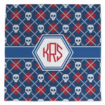 Knitted Argyle & Skulls Microfiber Dish Towel (Personalized)