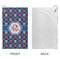 Knitted Argyle & Skulls Microfiber Golf Towels - Small - APPROVAL