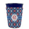 Knitted Argyle & Skulls Party Cup Sleeves - without bottom - FRONT (on cup)
