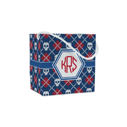 Knitted Argyle & Skulls Party Favor Gift Bags - Gloss (Personalized)