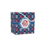 Knitted Argyle & Skulls Party Favor Gift Bags - Matte (Personalized)