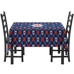 Knitted Argyle & Skulls Tablecloth (Personalized)