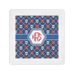 Knitted Argyle & Skulls Standard Cocktail Napkins (Personalized)