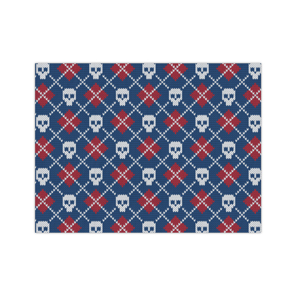 Custom Knitted Argyle & Skulls Medium Tissue Papers Sheets - Lightweight