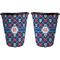 Knitted Argyle & Skulls Trash Can Black - Front and Back - Apvl