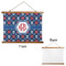 Knitted Argyle & Skulls Wall Hanging Tapestry - Landscape - APPROVAL