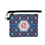 Knitted Argyle & Skulls Wristlet ID Case w/ Monogram