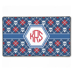Knitted Argyle & Skulls XXL Gaming Mouse Pad - 24" x 14" (Personalized)