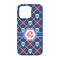 Knitted Argyle & Skulls iPhone 13 Case - Back