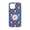 Knitted Argyle & Skulls iPhone 13 Mini Tough Case - Back