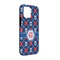 Knitted Argyle & Skulls iPhone 13 Tough Case - Angle