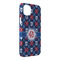 Knitted Argyle & Skulls iPhone 14 Plus Case - Angle