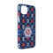 Knitted Argyle & Skulls iPhone 14 Pro Case - Angle