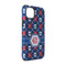 Knitted Argyle & Skulls iPhone 14 Pro Tough Case - Angle