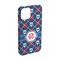 Knitted Argyle & Skulls iPhone 15 Case - Angle