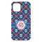 Knitted Argyle & Skulls iPhone 15 Plus Tough Case - Back