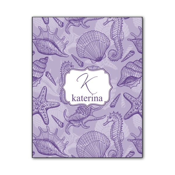 Custom Sea Shells Wood Print - 11x14 (Personalized)