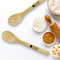 Sea Shells Bamboo Sporks - Double Sided - Lifestyle