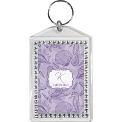 Sea Shells Bling Keychain (Personalized)