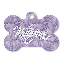 Sea Shells Bone Shaped Dog ID Tag (Personalized)