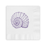 Sea Shells Coined Cocktail Napkins