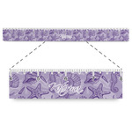 Sea Shells Plastic Ruler - 12" (Personalized)