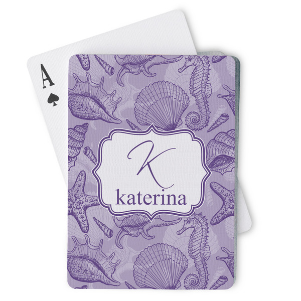 Custom Sea Shells Playing Cards (Personalized)