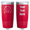 Sea Shells Red Polar Camel Tumbler - 20oz - Double Sided - Approval
