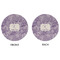 Sea Shells Round Linen Placemats - APPROVAL (double sided)