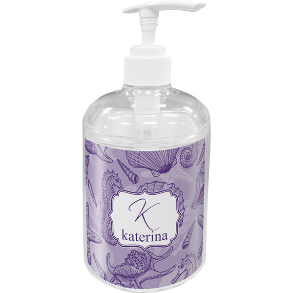 Custom Sea Shells Acrylic Soap & Lotion Bottle (Personalized)