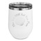 Sea Shells Stainless Wine Tumblers - White - Double Sided - Front