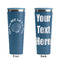 Sea Shells Steel Blue RTIC Everyday Tumbler - 28 oz. - Front and Back