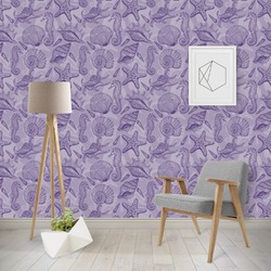 Sea Shells Wallpaper & Surface Covering (Water Activated - Removable)