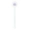 Sea Shells White Plastic 5.5" Stir Stick - Round - Single Stick