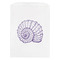 Sea Shells White Treat Bag - Front View