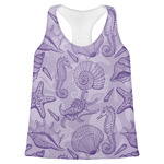 Sea Shells Womens Racerback Tank Top - Small