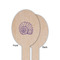 Sea Shells Wooden Food Pick - Oval - Single Sided - Front & Back