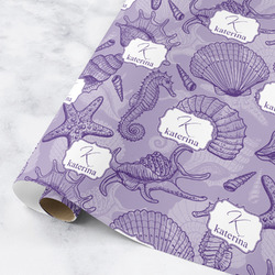 Sea Shells Wrapping Paper Roll - Medium (Personalized)