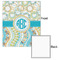 Teal Circles & Stripes 20x24 - Matte Poster - Front & Back