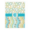 Teal Circles & Stripes Duvet Cover - Twin - Front