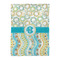 Teal Circles & Stripes Duvet Cover - Twin XL - Front