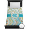 Teal Circles & Stripes Duvet Cover (TwinXL)