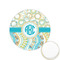 Teal Circles & Stripes Icing Circle - XSmall - Front