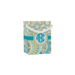 Teal Circles & Stripes Jewelry Gift Bags (Personalized)